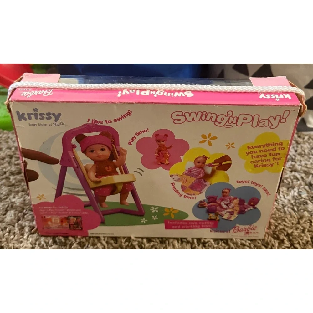 Mattel-Barbie-Swing 'N Play Baby Krissy Doll Play Set (NWT)